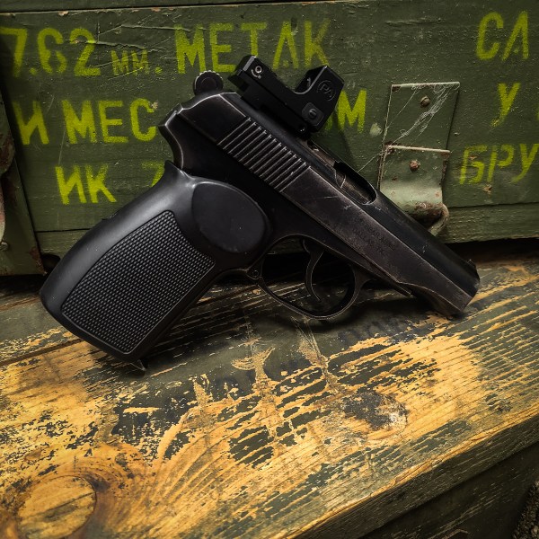 Dominus Tactical Solutions Makarov Red Dot Plate Mounted on IJ70 Pistol